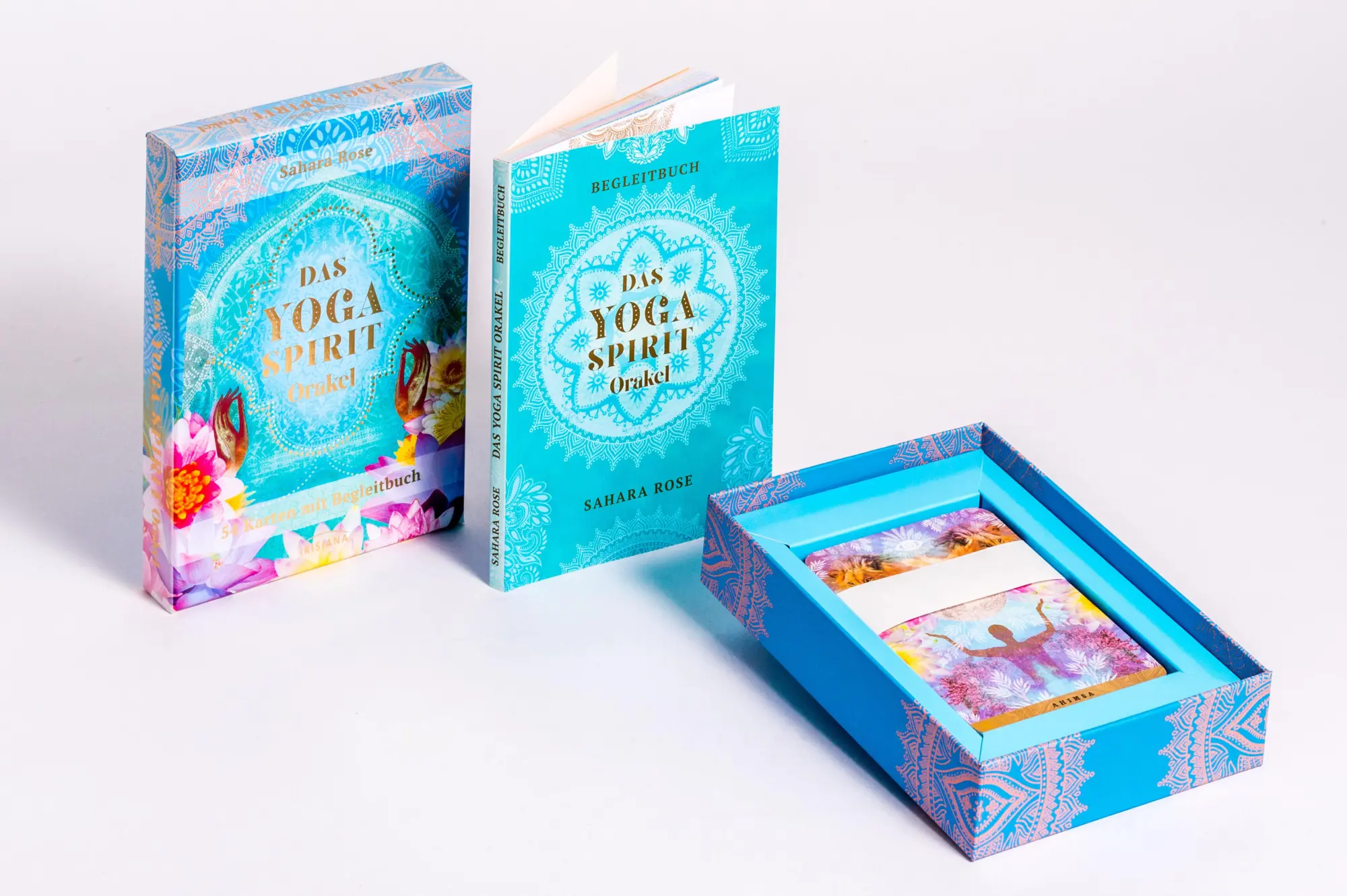 Bild: 4250939900193 | Das Yoga Spirit Orakel | 54 Karten mit Begleitbuch | Ketabi | Box