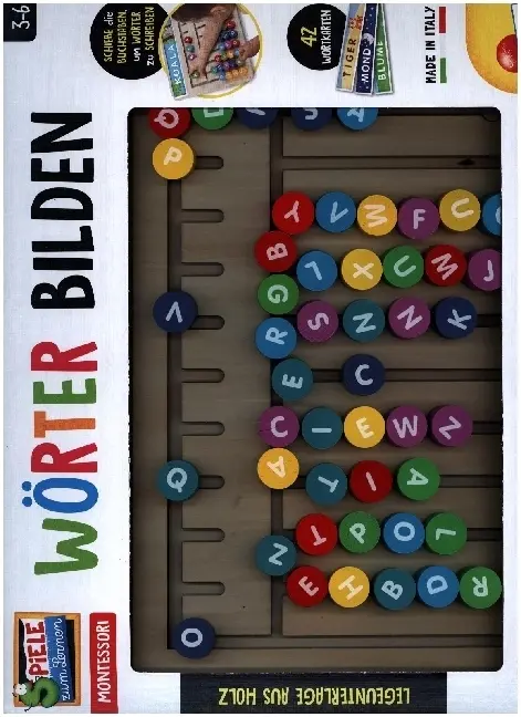 Cover: 8008324110193 | MONTESSORI Schaft Wörter | Spiel | Kartonschachtel | DE110179 | 2025