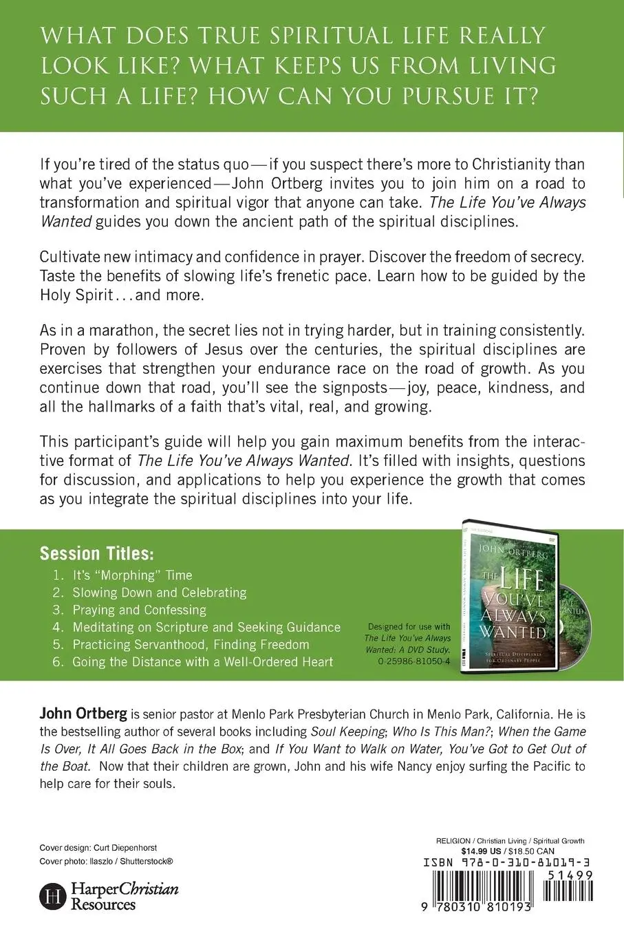 Rückseite: 9780310810193 | The Life You've Always Wanted Participant's Guide | John Ortberg
