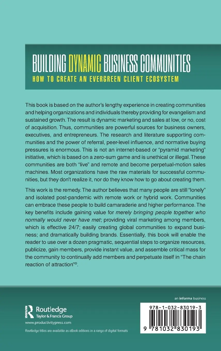 Rückseite: 9781032830193 | Building Dynamic Business Communities | Alan Weiss | Buch | Englisch