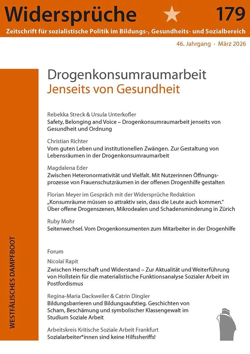 Cover: 9783986340193 | Drogenkonsumraumarbeit | Jenseits von Gesundheit | Taschenbuch | 2026