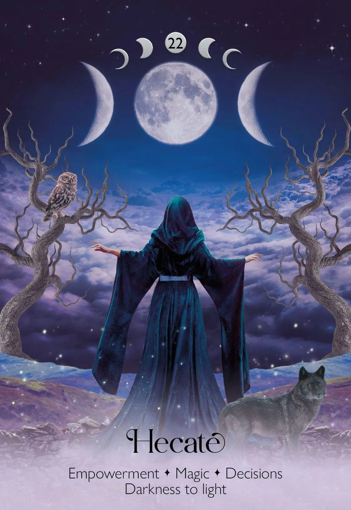 Bild: 4250375110293 | Lunar Magic Oracle - 40 Mooncards with Booklet (English) | Kendall