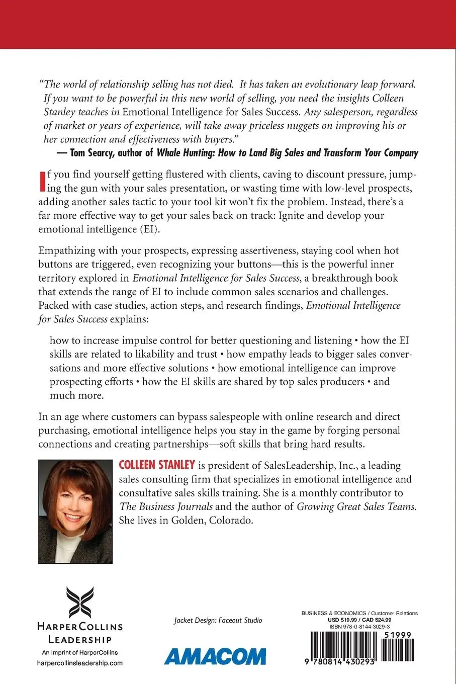 Rückseite: 9780814430293 | Emotional Intelligence for Sales Success | Colleen Stanley | Buch