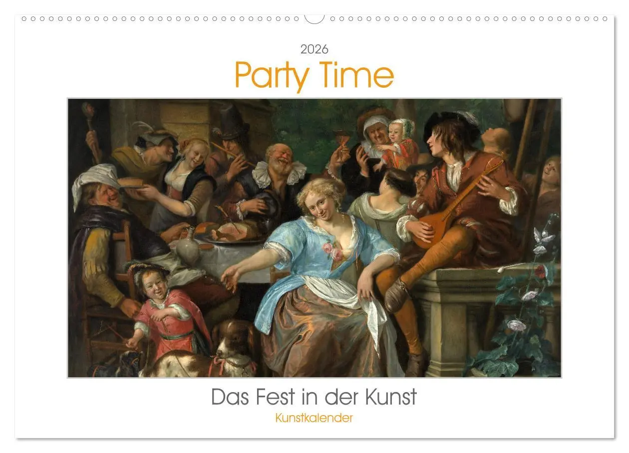 Cover: 9783457290293 | Party Time - Das Fest in der Kunst Kunstkalender (Wandkalender 2026...