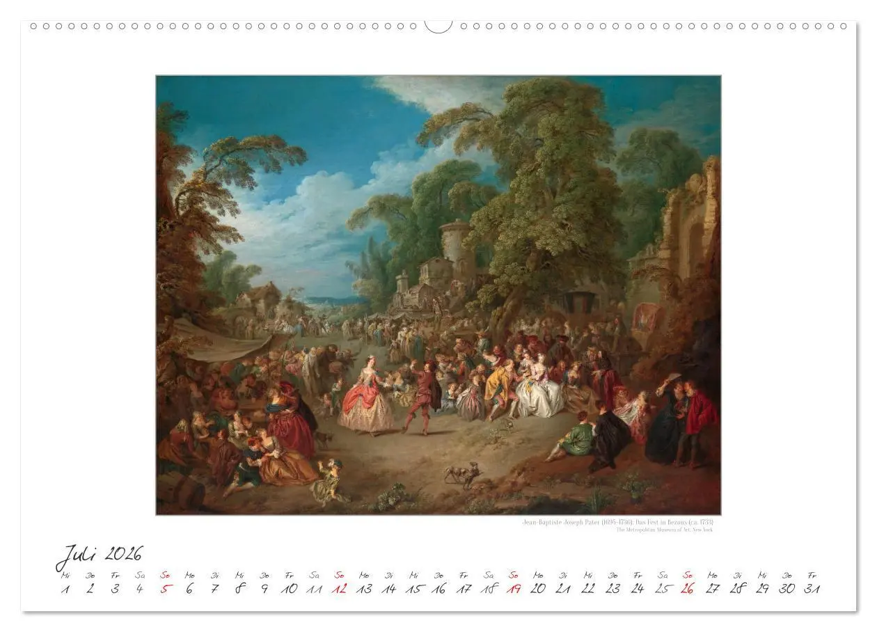 Bild: 9783457290293 | Party Time - Das Fest in der Kunst Kunstkalender (Wandkalender 2026...