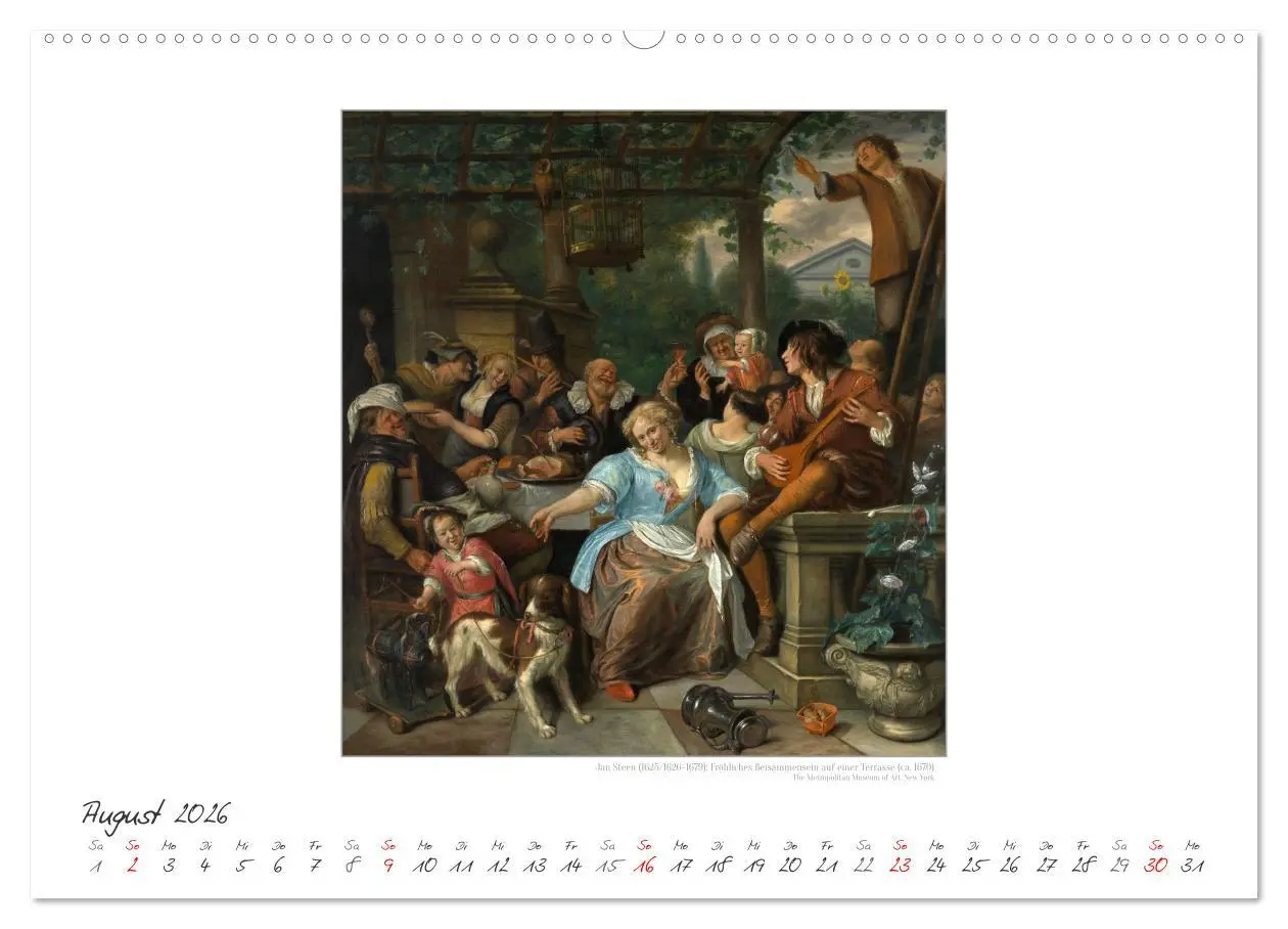 Bild: 9783457290293 | Party Time - Das Fest in der Kunst Kunstkalender (Wandkalender 2026...