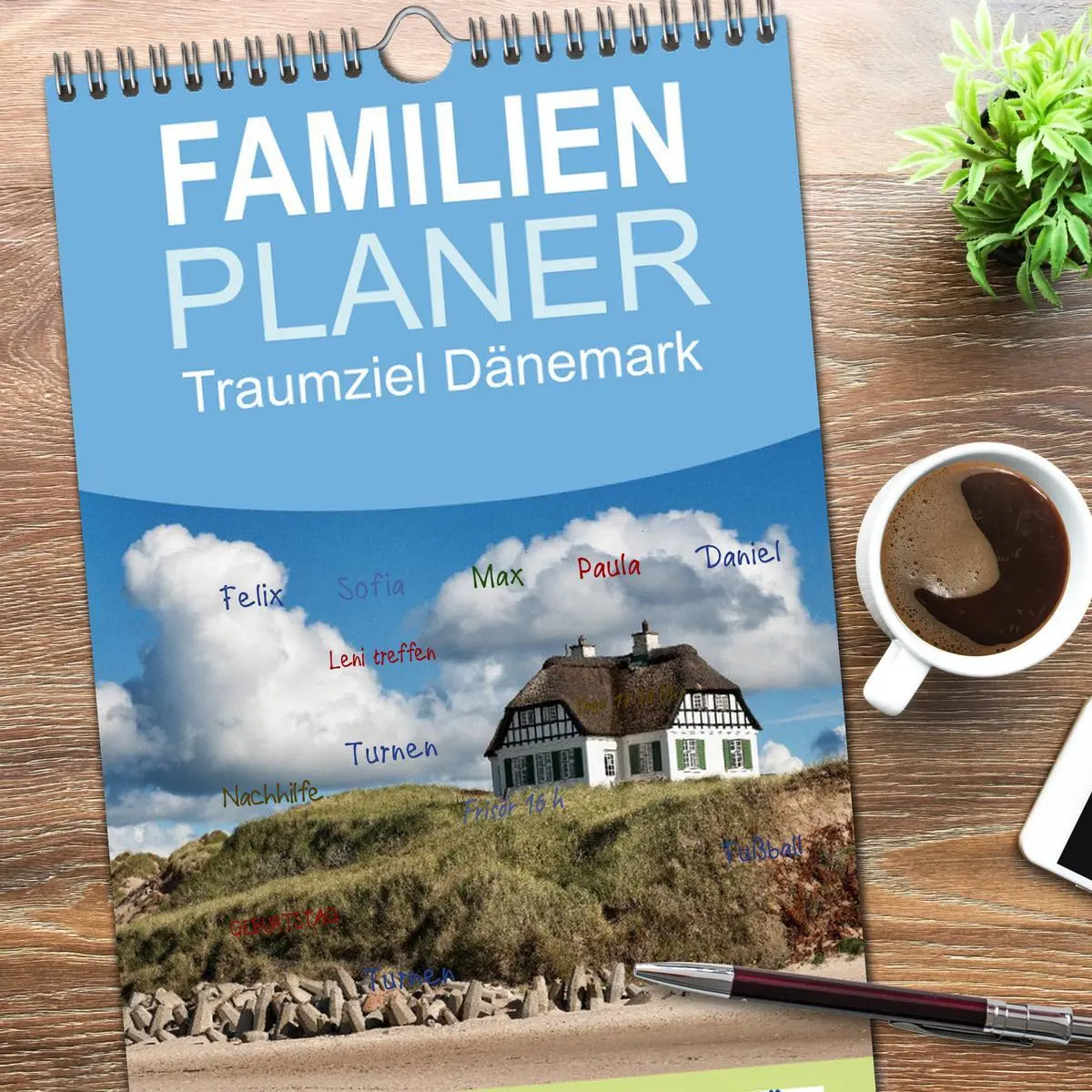 Bild: 9783516520293 | Familienplaner 2026 - Traumziel Dänemark mit 5 Spalten...