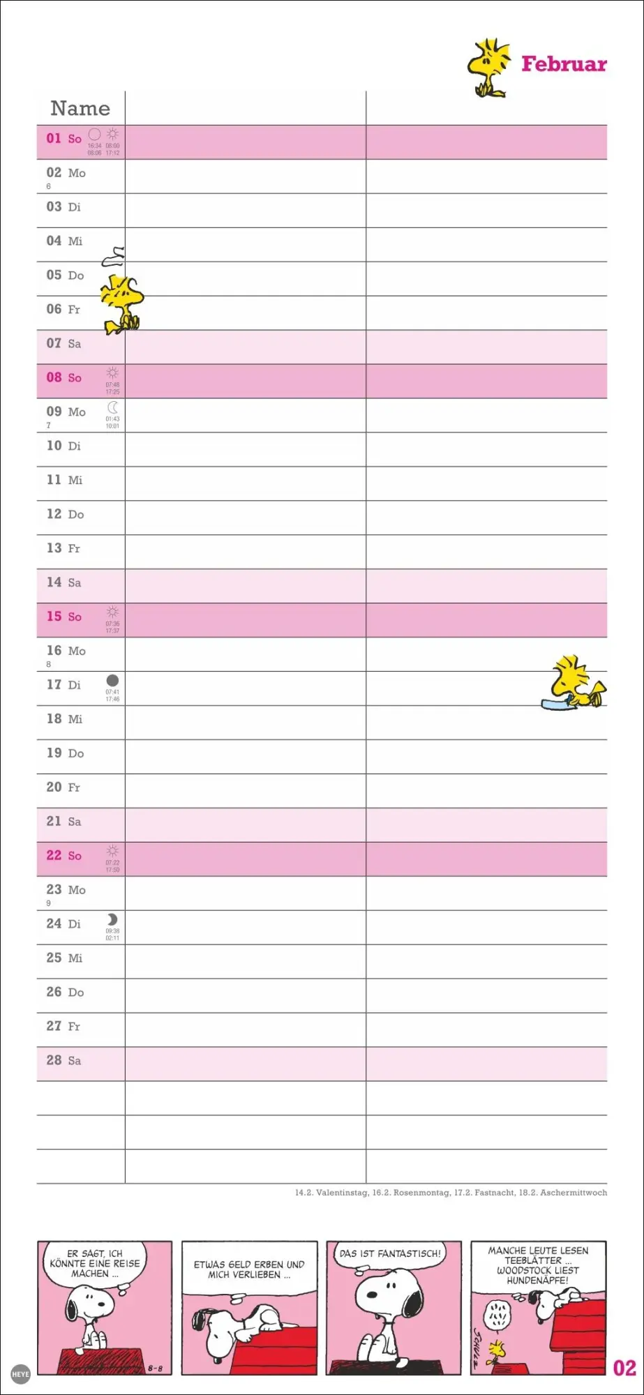 Bild: 9783756410293 | Peanuts Planer Wir zwei 2026 | Heye | Kalender | Spiralbindung | 14 S.