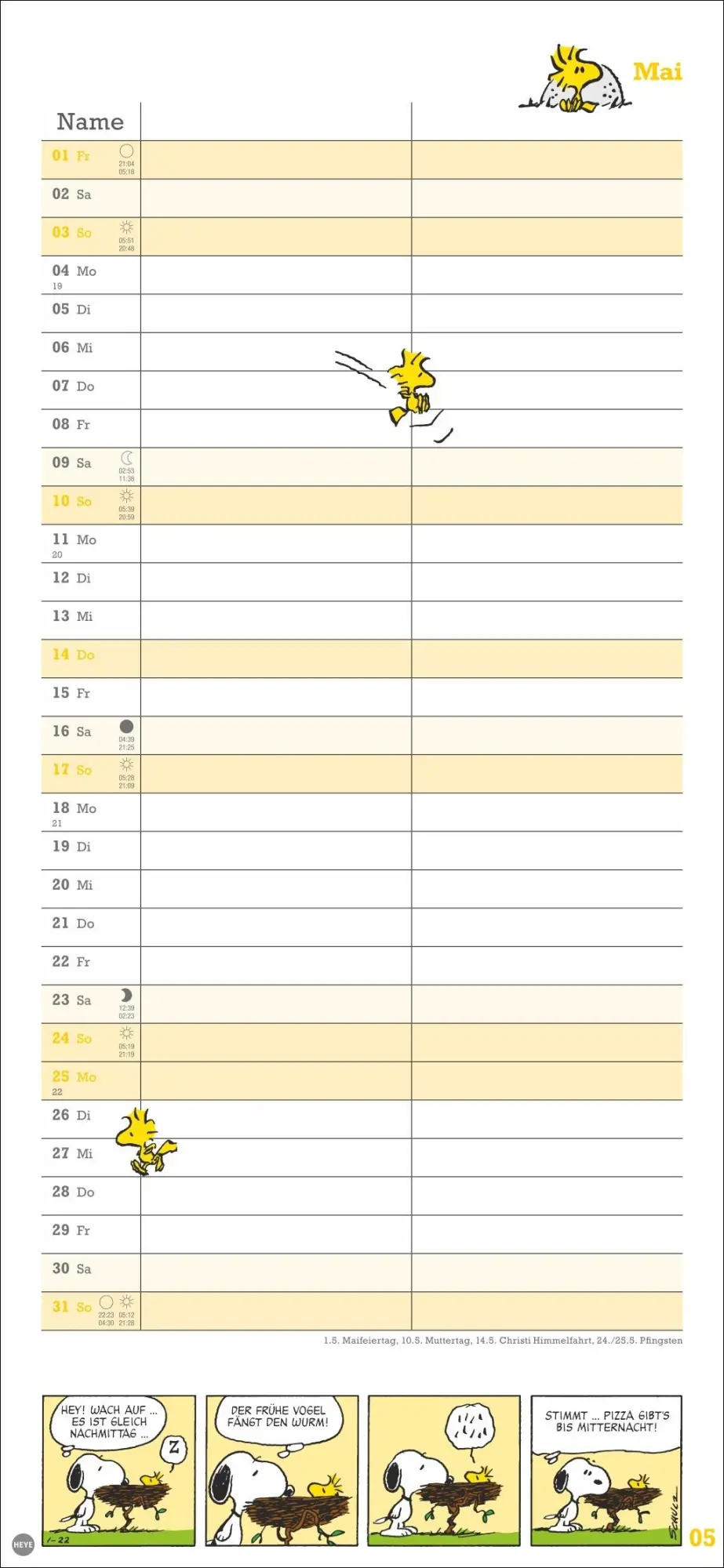 Bild: 9783756410293 | Peanuts Planer Wir zwei 2026 | Heye | Kalender | Spiralbindung | 14 S.