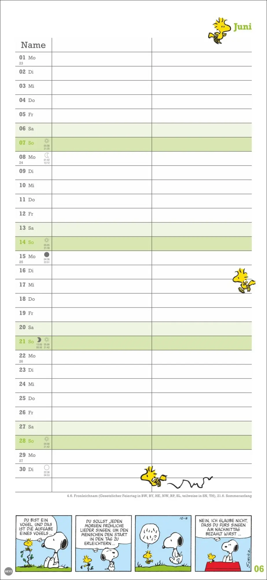 Bild: 9783756410293 | Peanuts Planer Wir zwei 2026 | Heye | Kalender | Spiralbindung | 14 S.