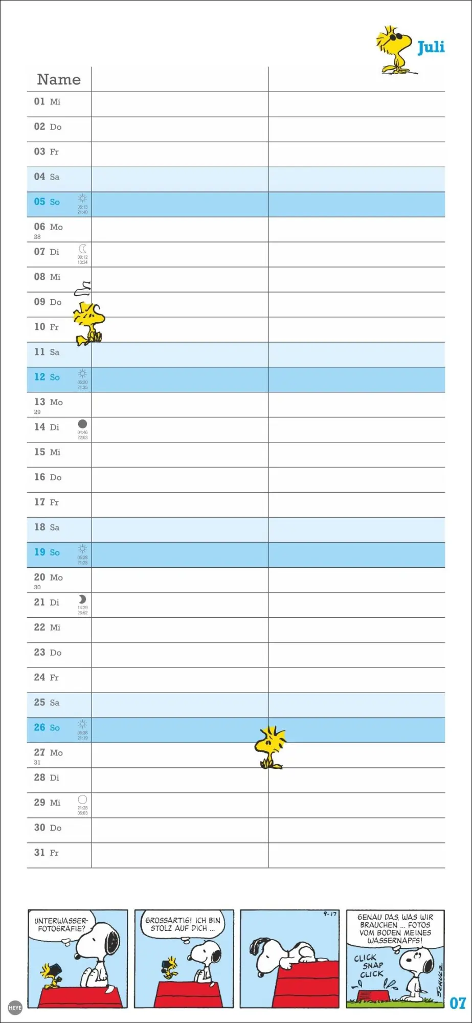 Bild: 9783756410293 | Peanuts Planer Wir zwei 2026 | Heye | Kalender | Spiralbindung | 14 S.