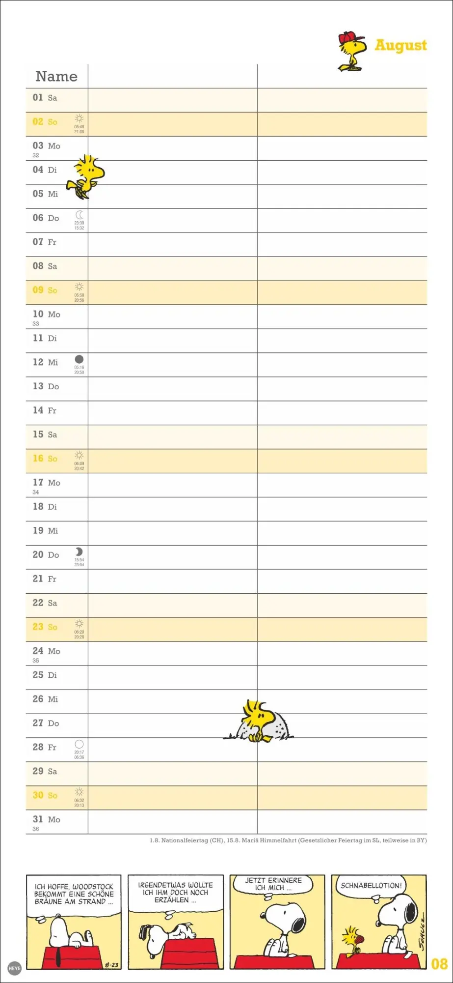 Bild: 9783756410293 | Peanuts Planer Wir zwei 2026 | Heye | Kalender | Spiralbindung | 14 S.