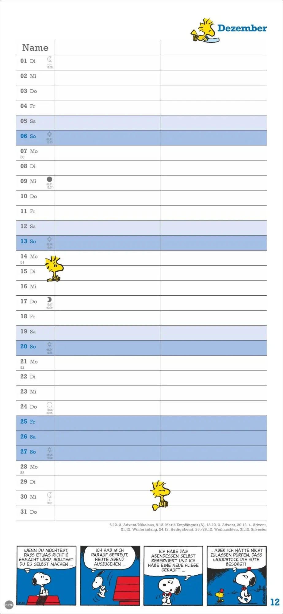 Bild: 9783756410293 | Peanuts Planer Wir zwei 2026 | Heye | Kalender | Spiralbindung | 14 S.