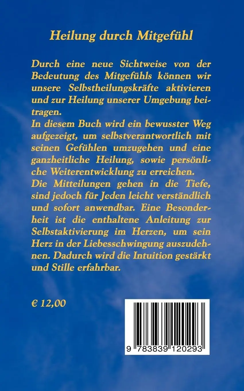 Rückseite: 9783839120293 | Heilung durch Mitgefühl | Birgit Schmidt | Taschenbuch | 96 S. | 2011