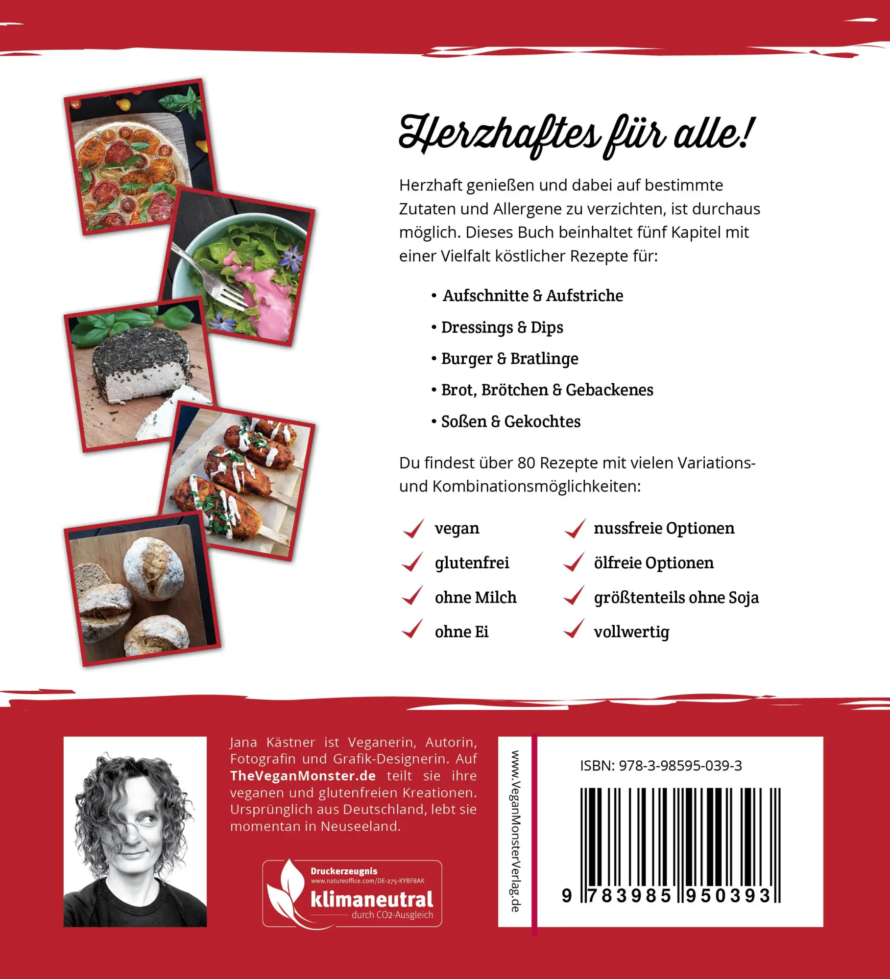 Bild: 9783985950393 | Herzhaftes für alle! | Jana Kästner | Taschenbuch | 180 S. | Deutsch