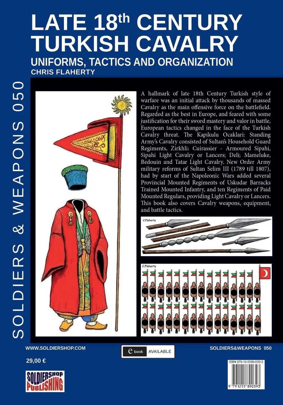 Rückseite: 9791255890393 | Late 18th Century Turkish Cavalry | Chris Flaherty | Taschenbuch