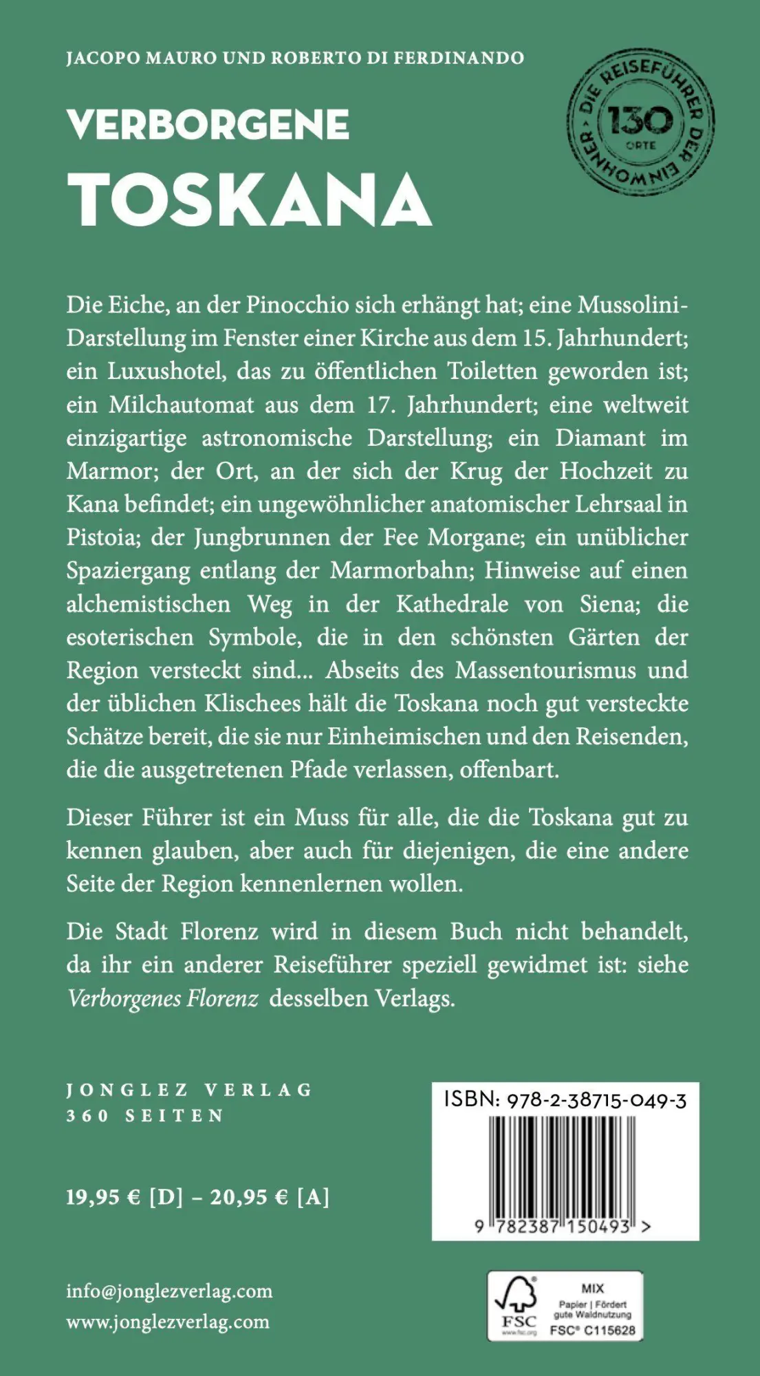 Bild: 9782387150493 | Verborgene Toskana | Jacopo Mauro (u. a.) | Taschenbuch | Verborgenes