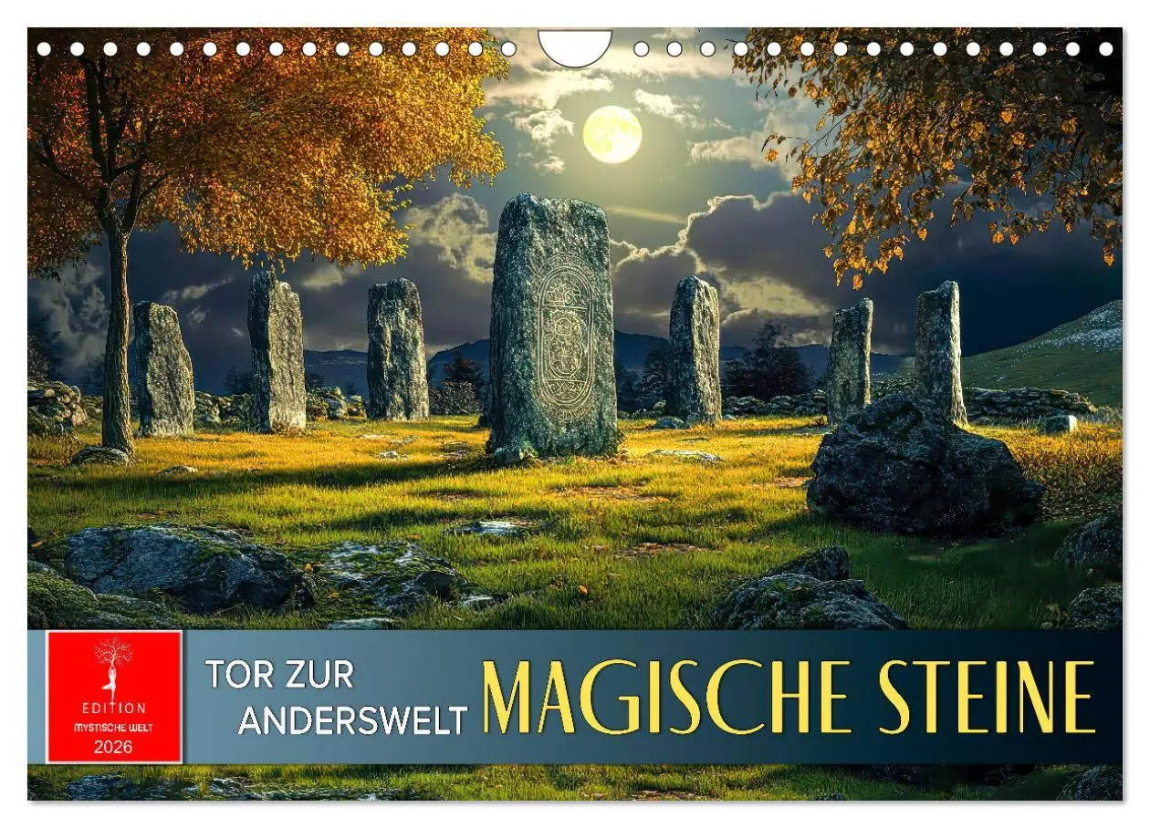Cover: 9783457270493 | Magische Steine - Tor zur Anderswelt (Wandkalender 2026 DIN A4...