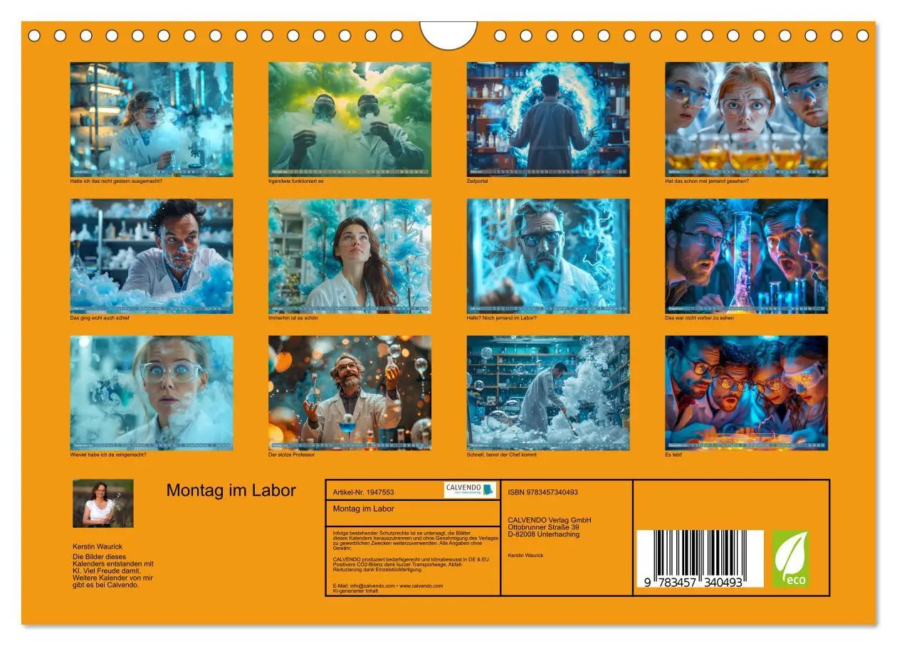 Bild: 9783457340493 | Montag im Labor (Wandkalender 2026 DIN A4 quer), CALVENDO...