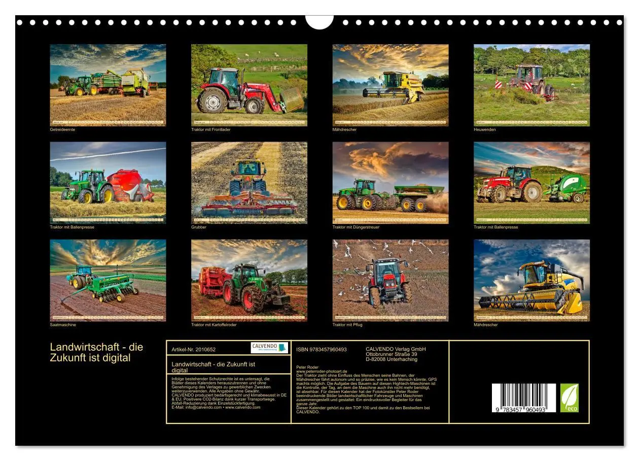 Bild: 9783457960493 | Landwirtschaft - die Zukunft ist digital (Wandkalender 2026 DIN A3...