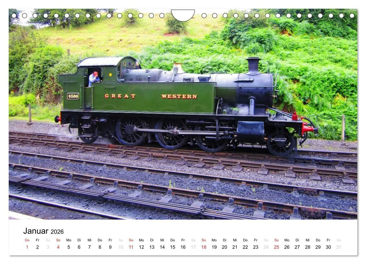 Bild: 9783516120493 | Nostalgische Eisenbahnen Englands (Wandkalender 2026 DIN A4 quer),...