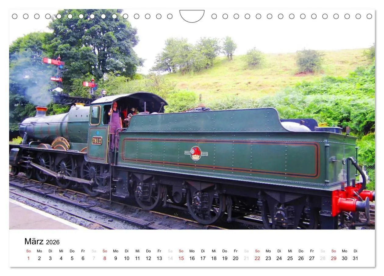 Bild: 9783516120493 | Nostalgische Eisenbahnen Englands (Wandkalender 2026 DIN A4 quer),...