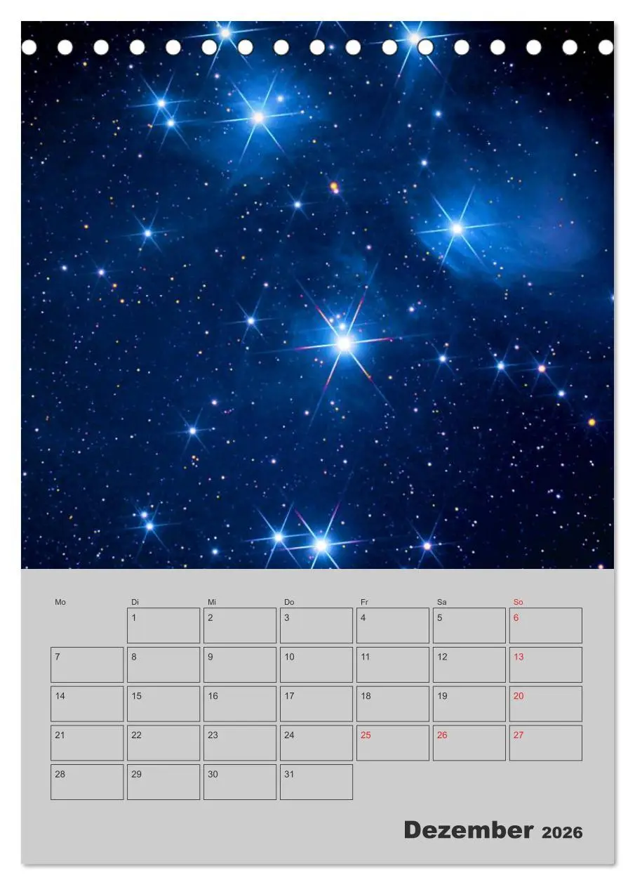 Bild: 9783516430493 | Schönheit des Universums (Tischkalender 2026 DIN A5 hoch), CALVENDO...