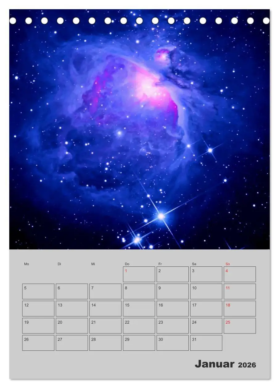 Bild: 9783516430493 | Schönheit des Universums (Tischkalender 2026 DIN A5 hoch), CALVENDO...