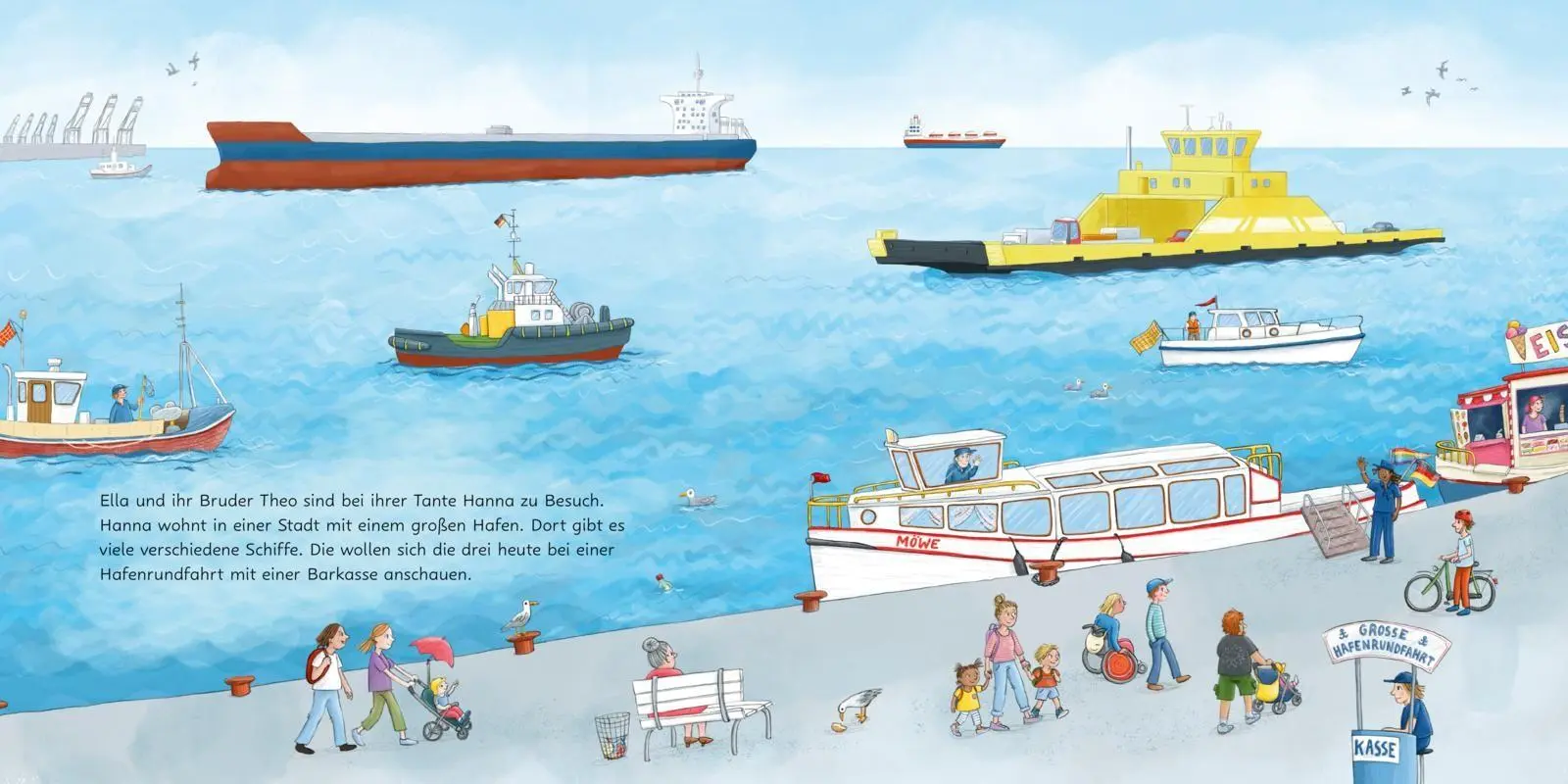 Bild: 9783551080493 | LESEMAUS 75: Große und kleine Schiffe im Hafen | Sandra Ladwig | Buch