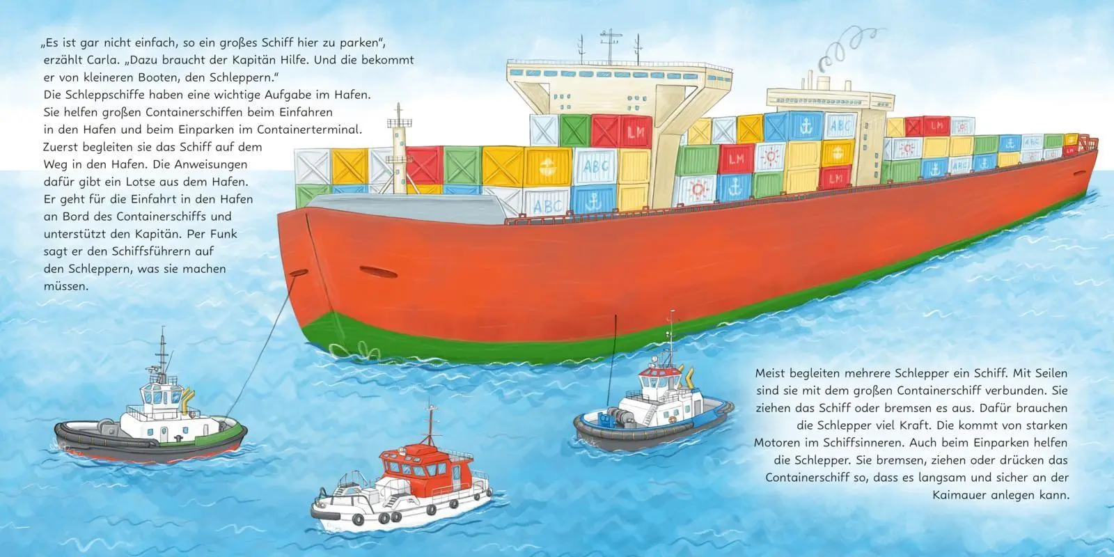 Bild: 9783551080493 | LESEMAUS 75: Große und kleine Schiffe im Hafen | Sandra Ladwig | Buch