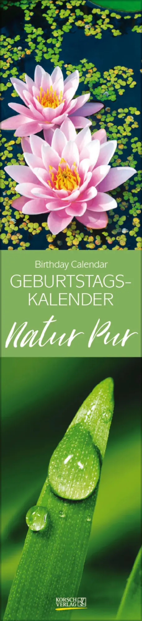 Cover: 9783731880493 | Geburtstags-Langplaner Natur Pur | Verlag Korsch | Kalender | 13 S.