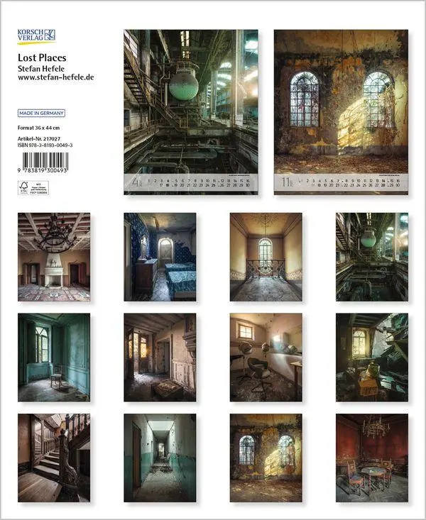Bild: 9783819300493 | Lost Places 2027 | Verlag Korsch | Kalender | Spiralbindung | 14 S.