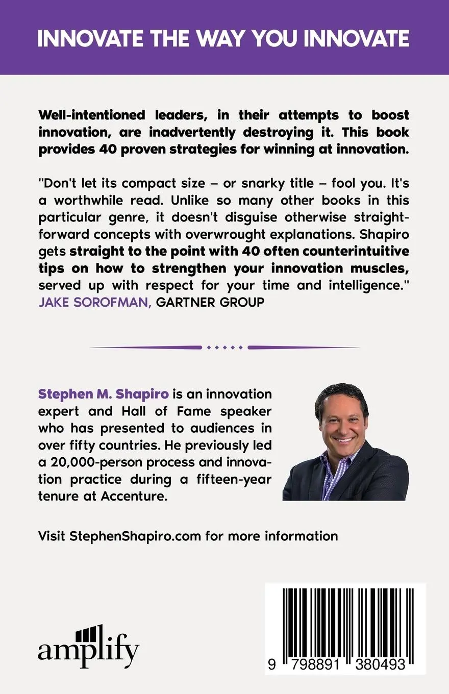 Rückseite: 9798891380493 | Best Practices Are Stupid | 40 Ways to Out-Innovate the Competition