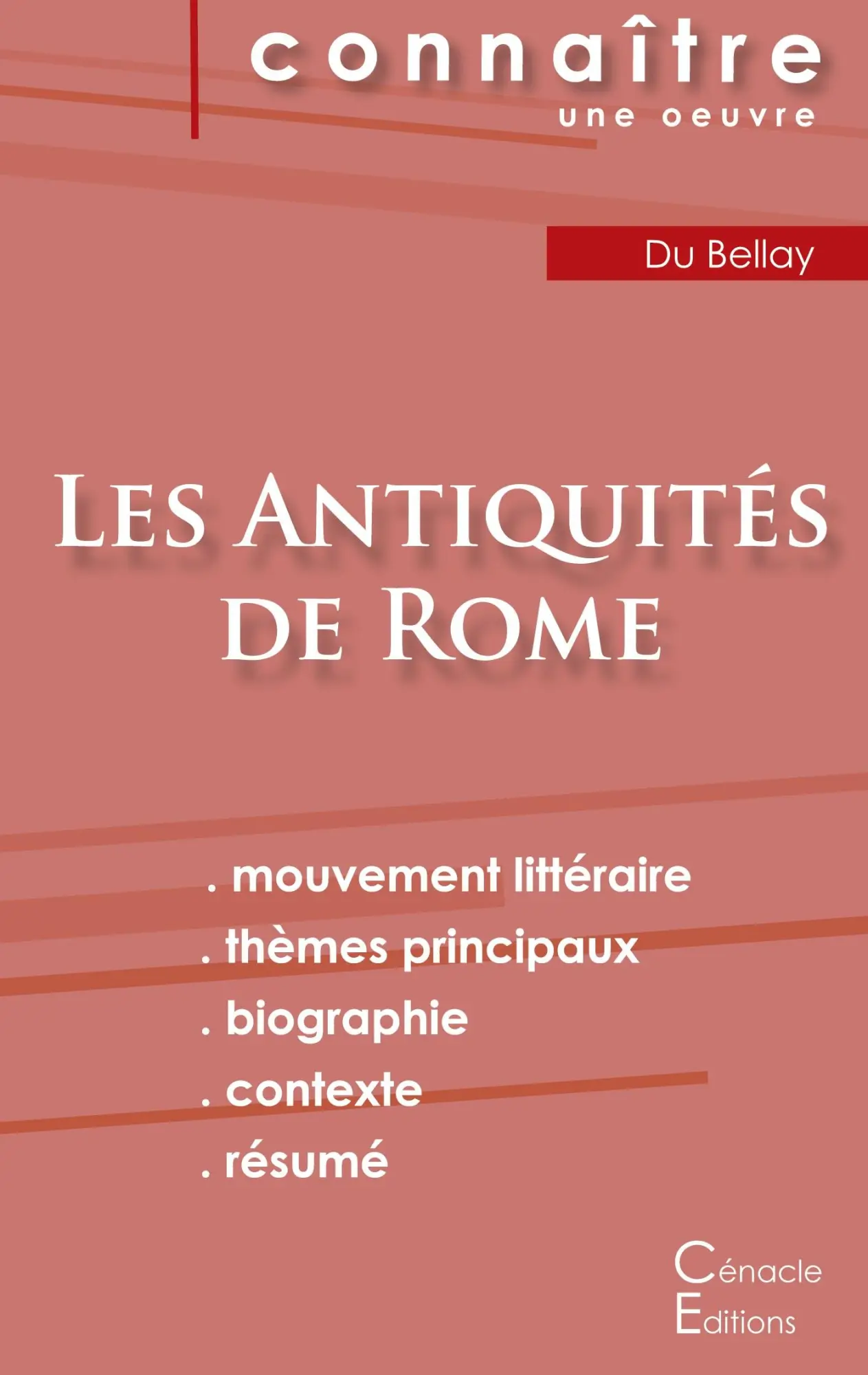 Cover: 9782759310593 | Fiche de lecture Les Antiquités de Joachim du Bellay (Analyse...