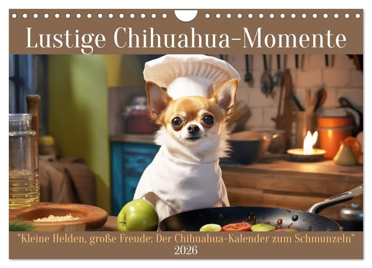 Cover: 9783457330593 | Lustige Chihuahua-Momente (Wandkalender 2026 DIN A4 quer), CALVENDO...
