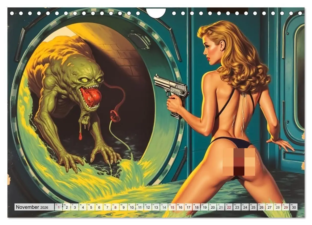 Bild: 9783516660593 | Retro Space Girls - Spicy Galactic Fantasies (Wandkalender 2026 DIN...