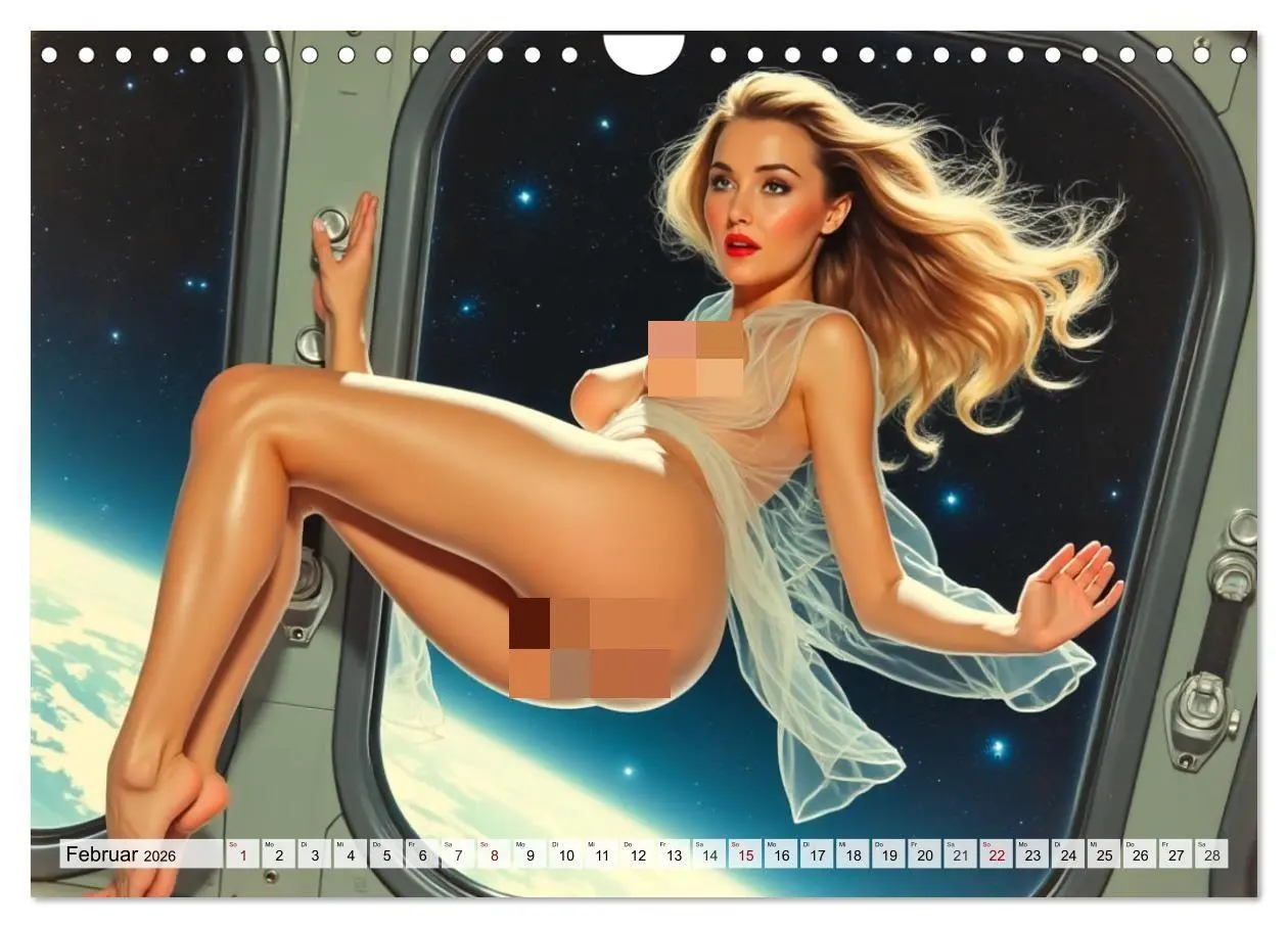 Bild: 9783516660593 | Retro Space Girls - Spicy Galactic Fantasies (Wandkalender 2026 DIN...