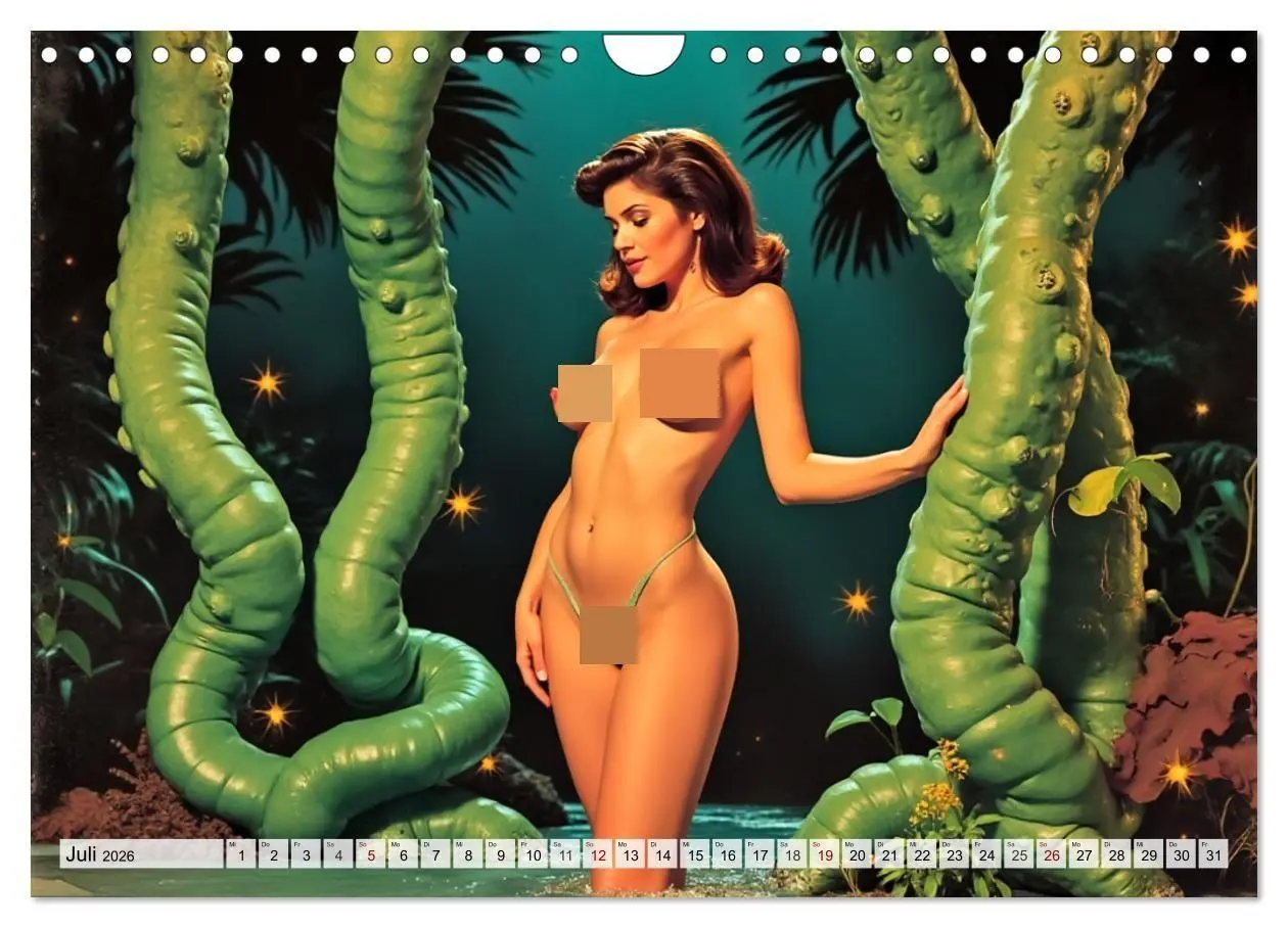 Bild: 9783516660593 | Retro Space Girls - Spicy Galactic Fantasies (Wandkalender 2026 DIN...