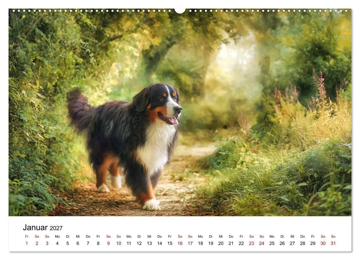 Bild: 9783516800593 | Stolz und Sanftmut - Berner Sennenhunde (Wandkalender 2027 DIN A2...