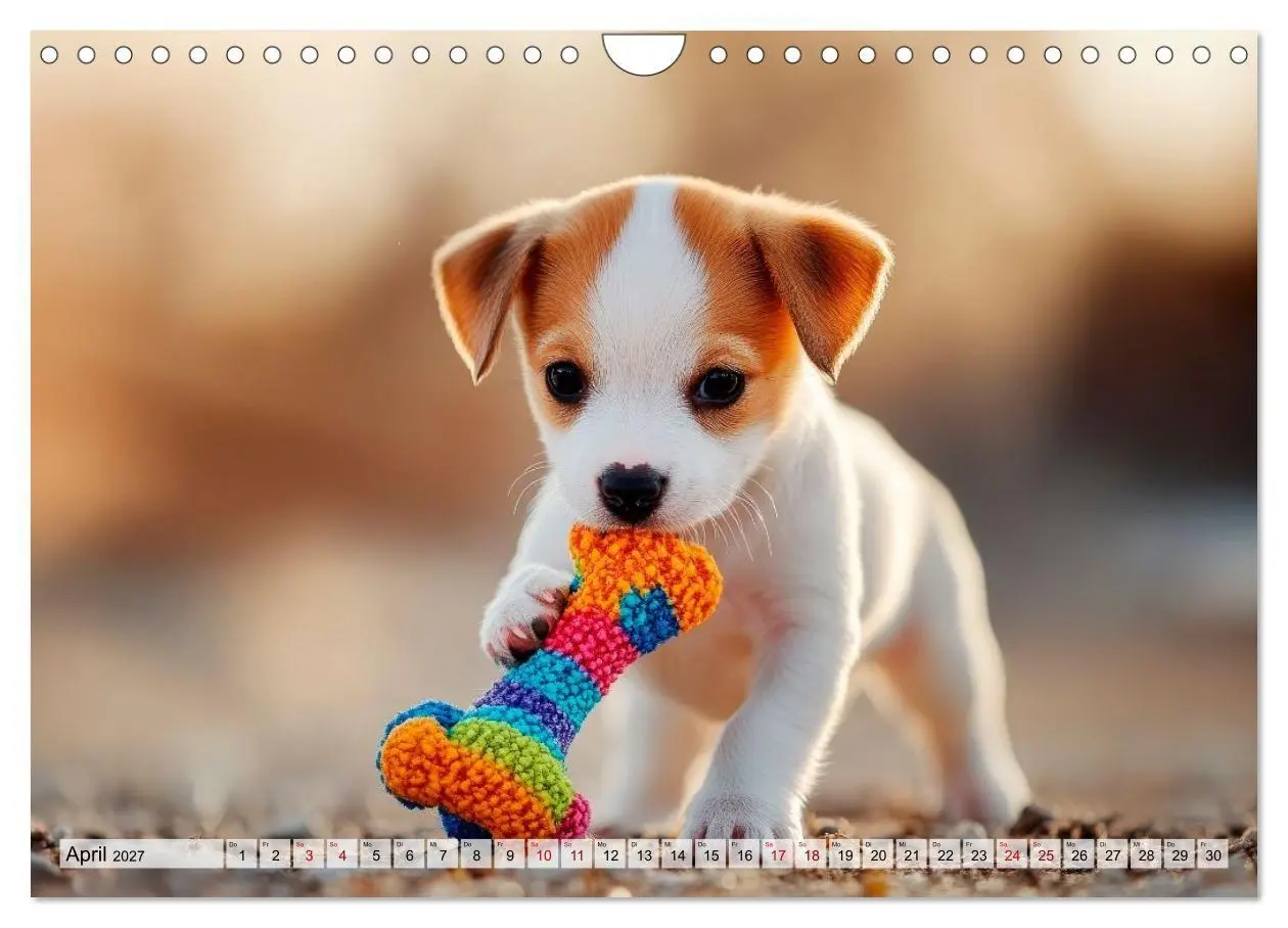 Bild: 9783594260593 | Knuffige Hundewelpen - Freude auf vier Pfoten (Wandkalender 2027...