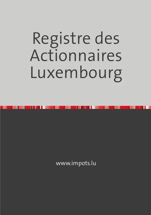 Cover: 9783745040593 | Registre des Actionnaires - Luxembourg | Luxembourg | Joel Wengler