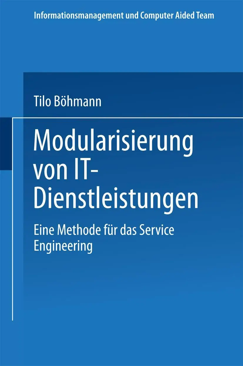 Cover: 9783824480593 | Modularisierung von IT-Dienstleistungen | Tilo Böhmann | Taschenbuch