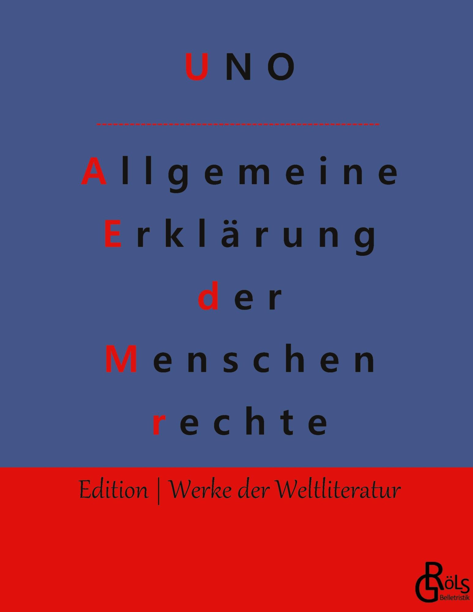 Cover: 9783988830593 | Allgemeine Erklärung der Menschenrechte | Deutsch und Englisch | Buch