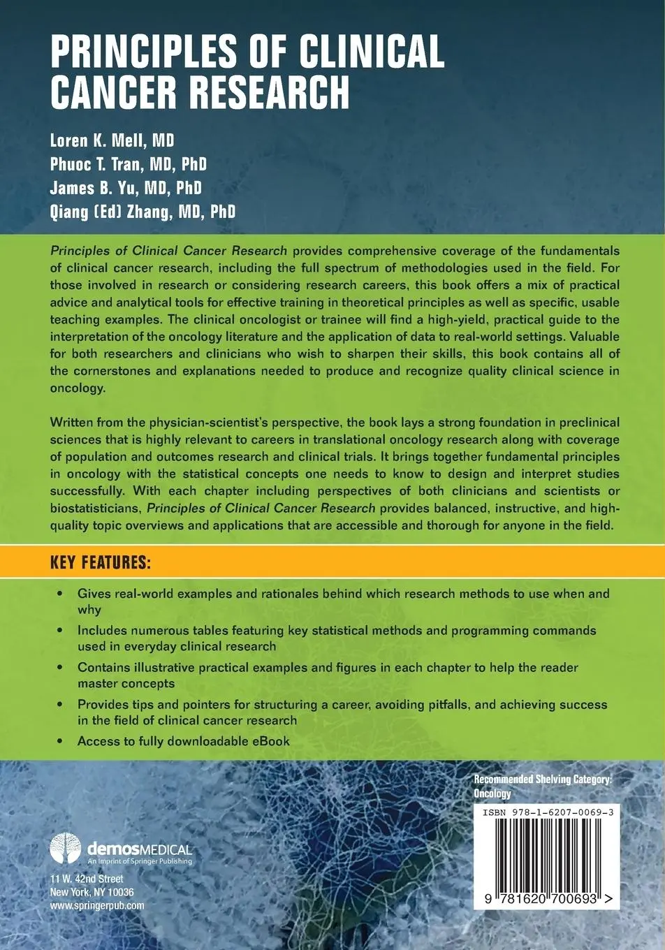 Rückseite: 9781620700693 | Principles of Clinical Cancer Research | Loren K. MD Mell (u. a.)