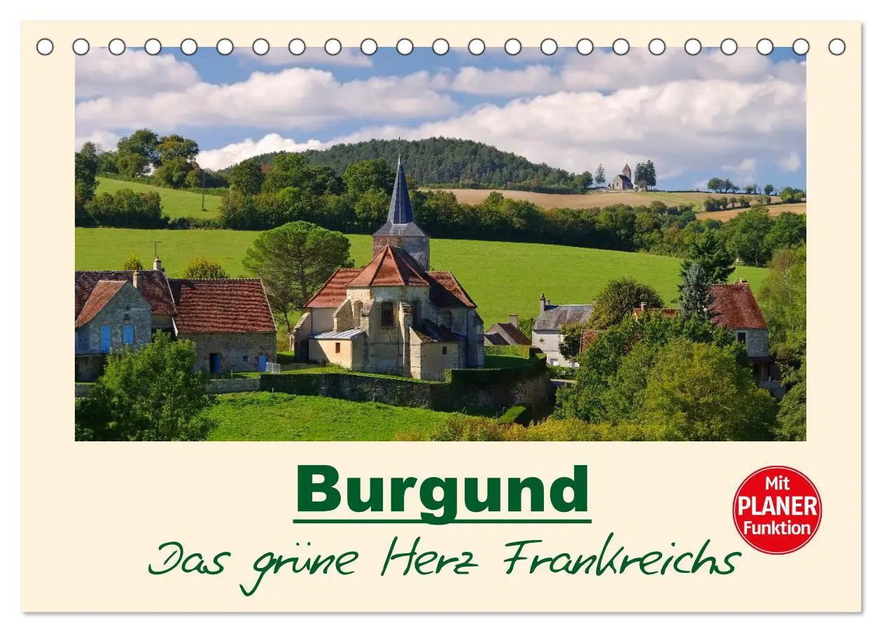 Cover: 9783457870693 | Burgund - Das grüne Herz Frankreichs (Tischkalender 2026 DIN A5...