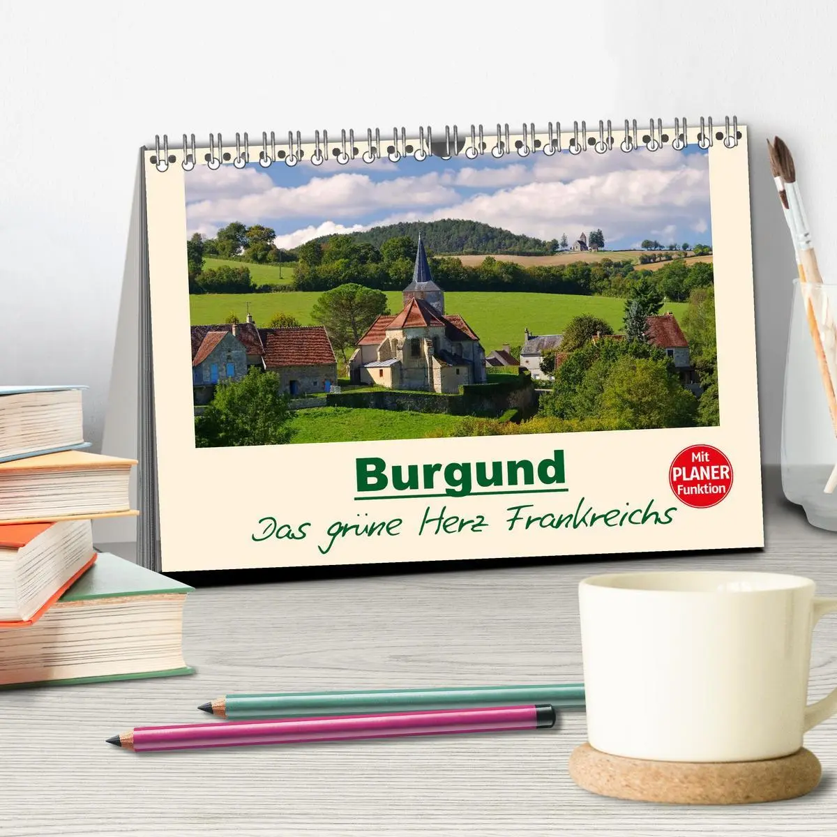 Bild: 9783457870693 | Burgund - Das grüne Herz Frankreichs (Tischkalender 2026 DIN A5...
