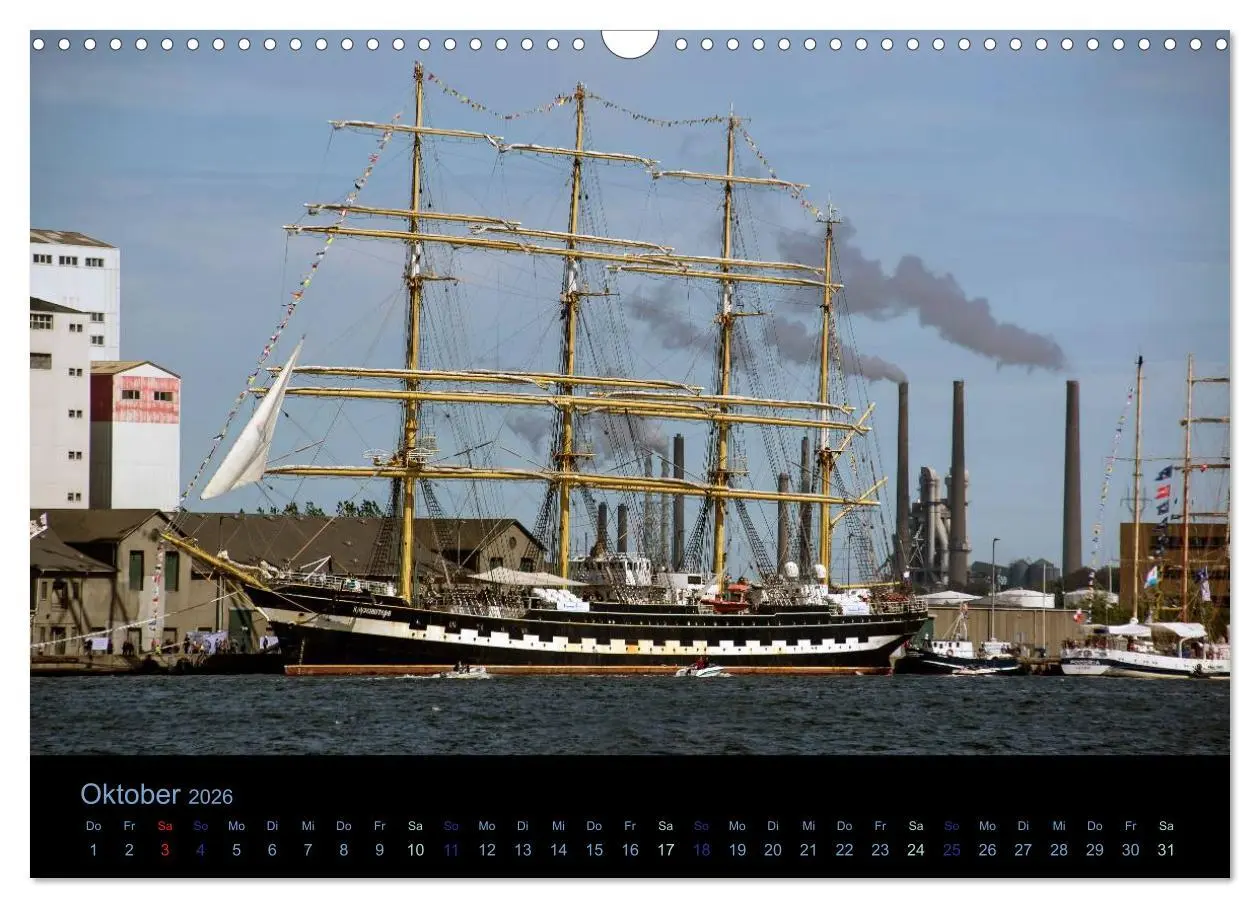 Bild: 9783516030693 | Segelschiffe - Maritime Details (Wandkalender 2026 DIN A3 quer),...