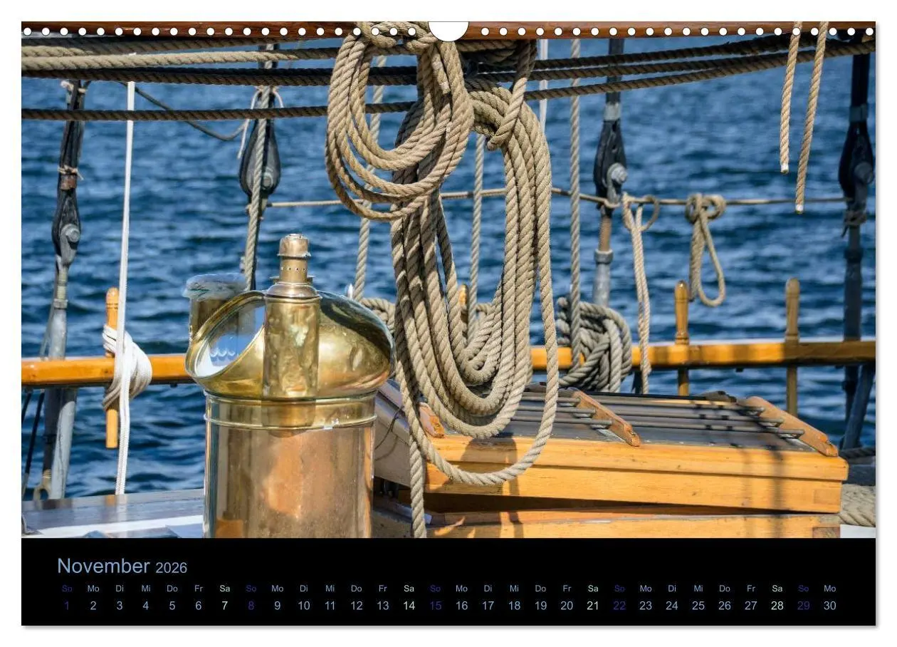 Bild: 9783516030693 | Segelschiffe - Maritime Details (Wandkalender 2026 DIN A3 quer),...