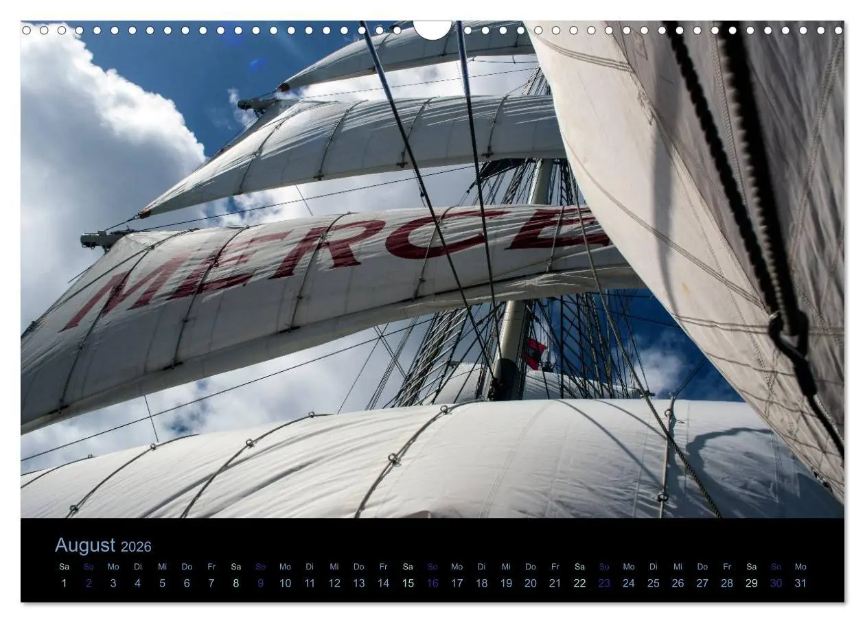 Bild: 9783516030693 | Segelschiffe - Maritime Details (Wandkalender 2026 DIN A3 quer),...