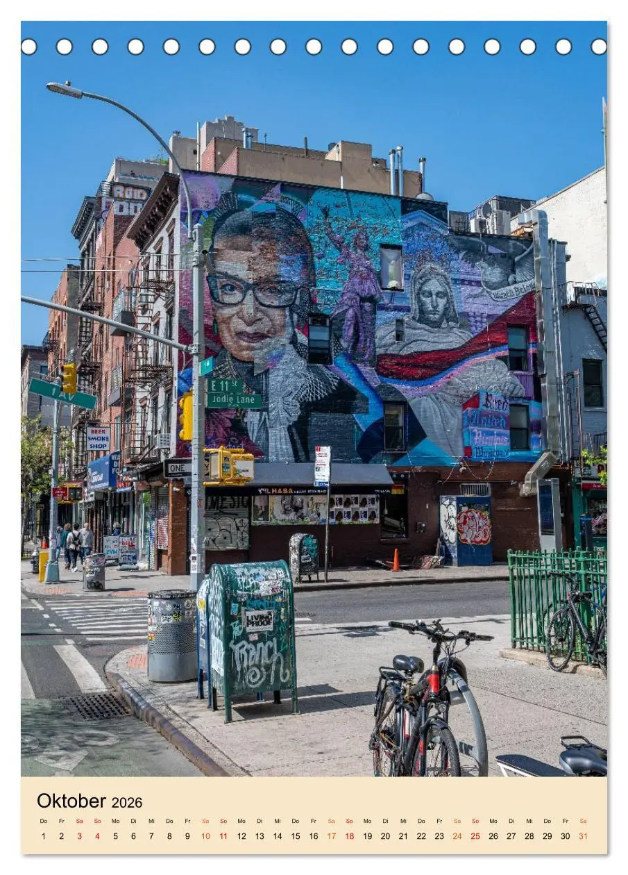 Bild: 9783516650693 | Walls of New York - Street Art in Farbe (Tischkalender 2026 DIN A5...